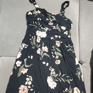 Maurices Black Floral Midi Dress